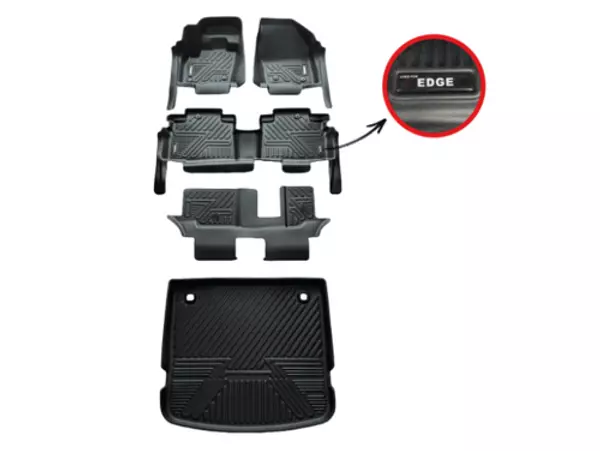 Tapetes Termoformados 5d Ford Edge 2019-2024 Negros