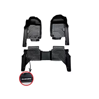 Tapetes Termoformados 5d Ford Ranger/Raptor 2013-2023 Negros