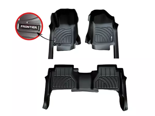 Tapetes Termoformados 5d Nissan Frontier 2015-2024 Negros