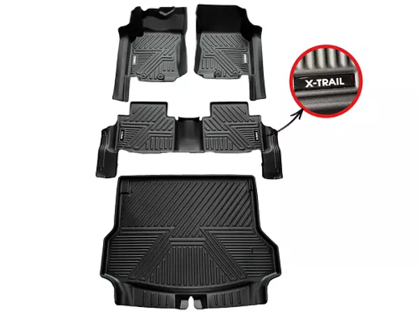 Tapetes Termoformados 5d Nissan X-Trail 2015-2023 Negros