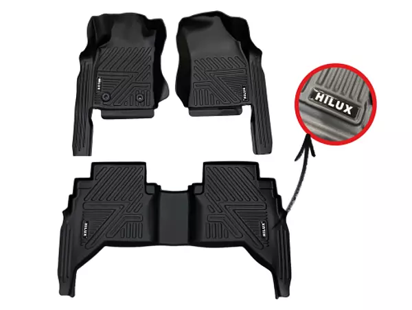 Tapetes Termoformados 5d Toyota Hilux 2006-2016 Negros
