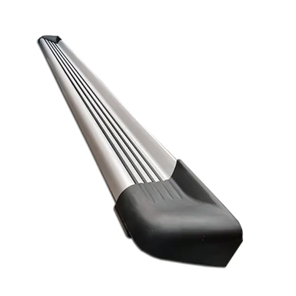 Estribos Aluminio Univ Doble Cabina 2mts 4franjas Sin Bases
